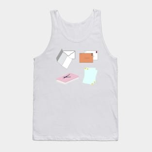 Snail Mail Happy Mail (Separate Items Version – White Background) Tank Top